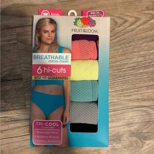 Fruit of the Loom Breathable Hi-Cuts - Size 7/L NIP
